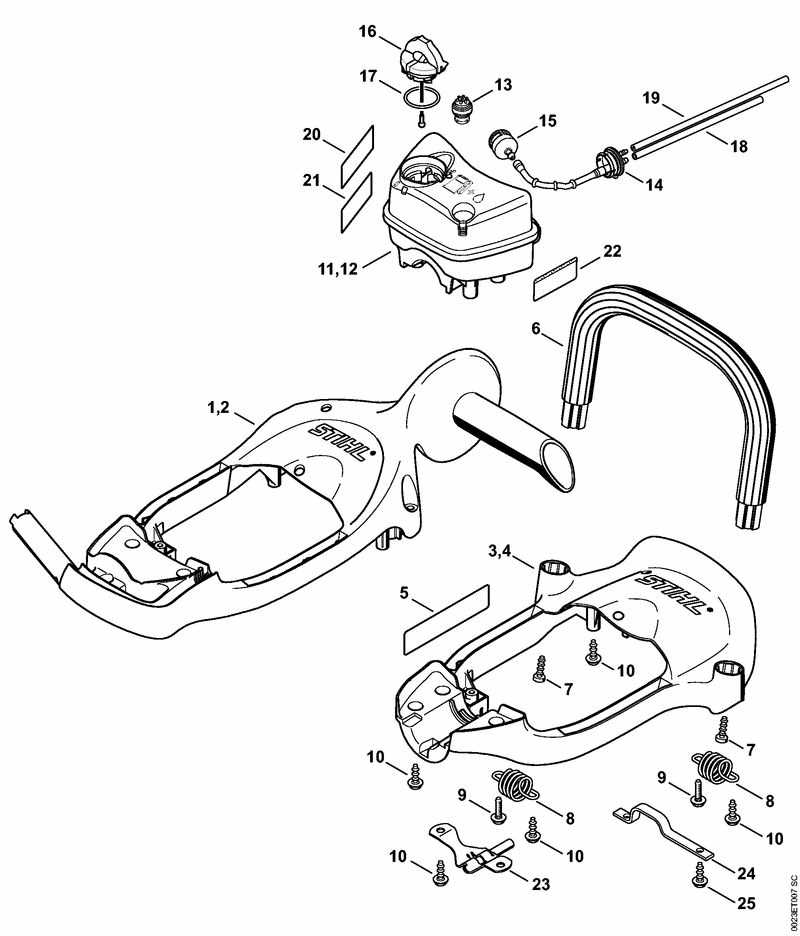 honda hs828 parts diagram