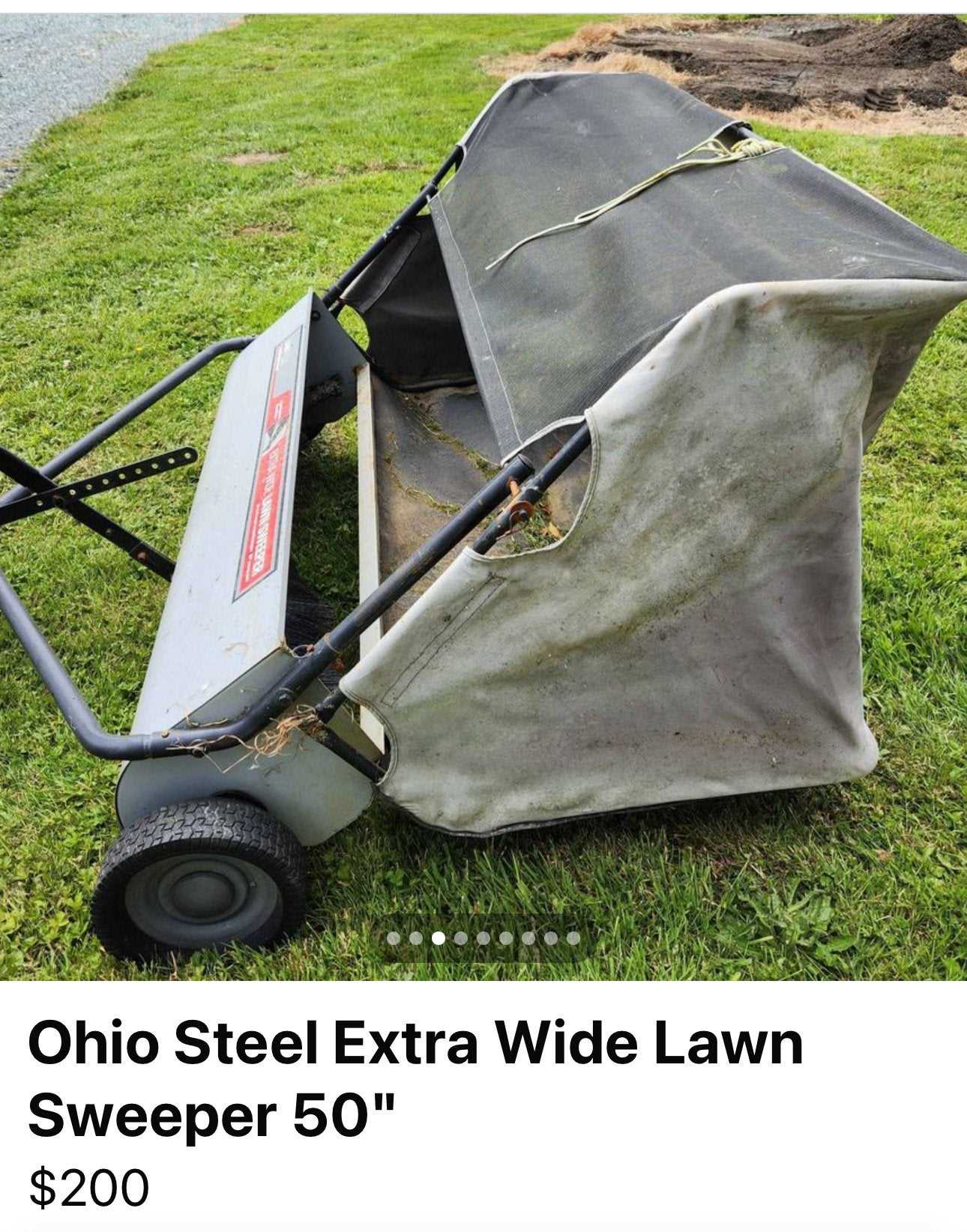 ohio steel lawn sweeper parts diagram