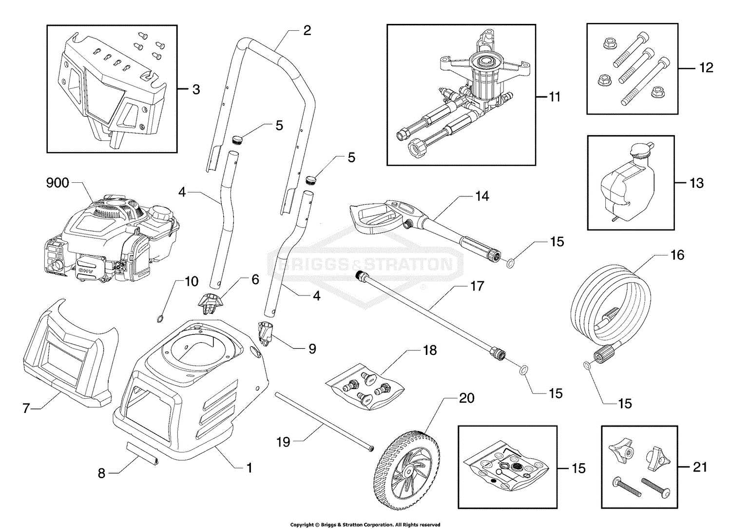 troy bilt 875ex pressure washer parts diagram