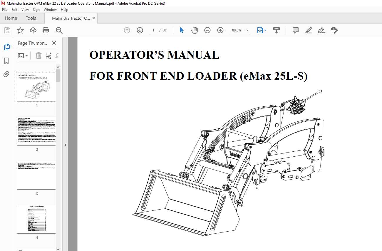 front end loader parts diagram