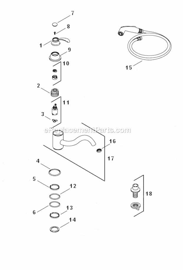 kohler bathroom faucet parts diagram