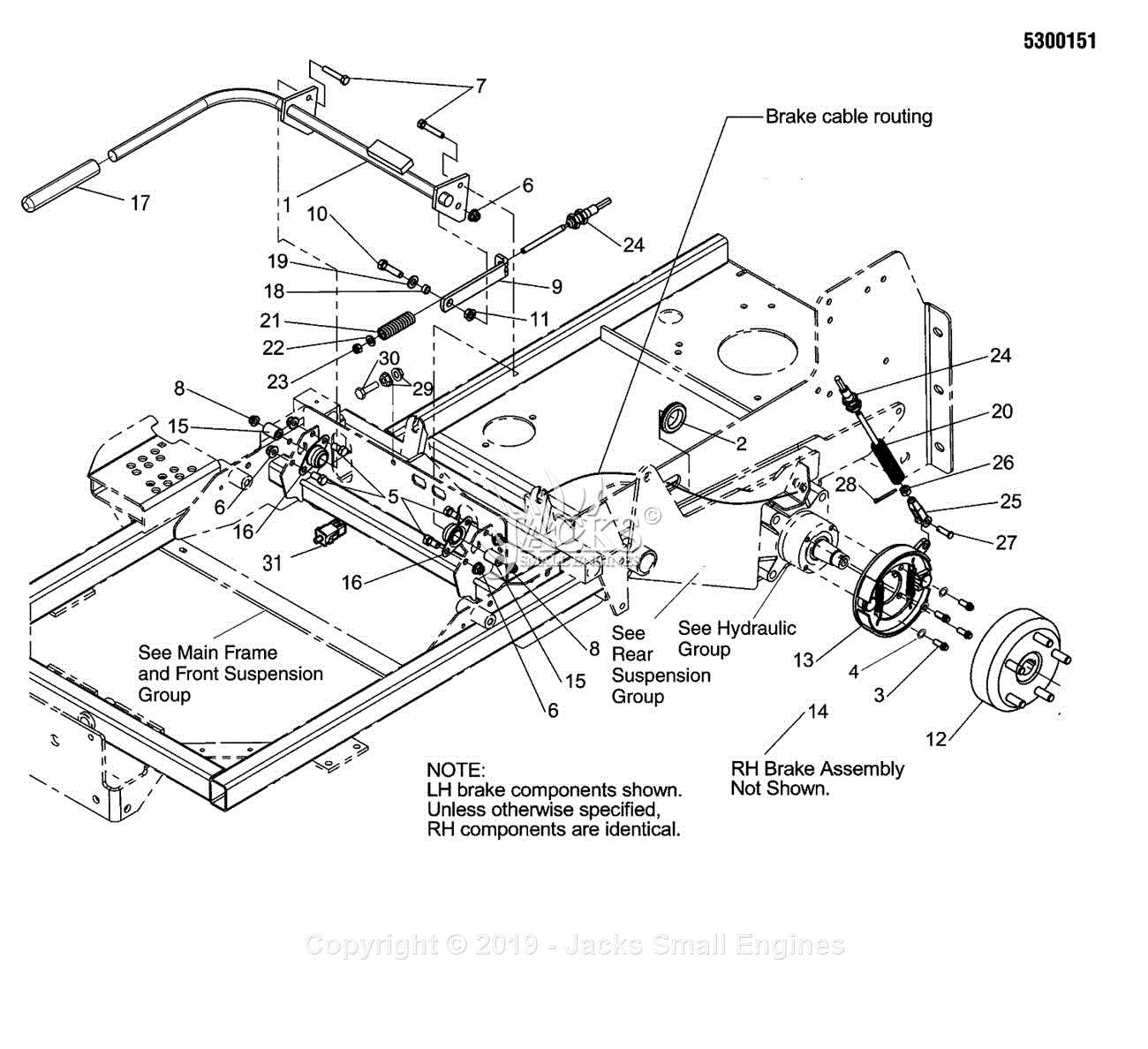 ferris mower parts diagram