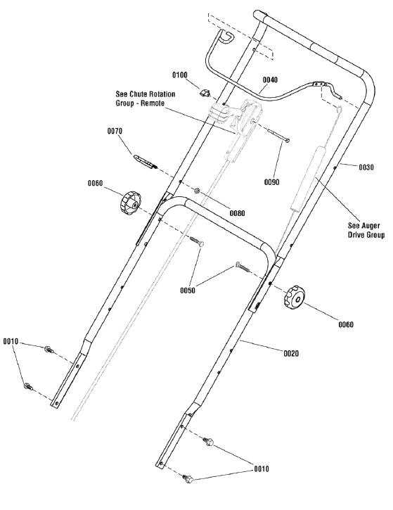 noma snowblower parts diagram