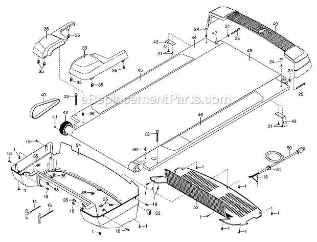 nordictrack treadmill parts diagram