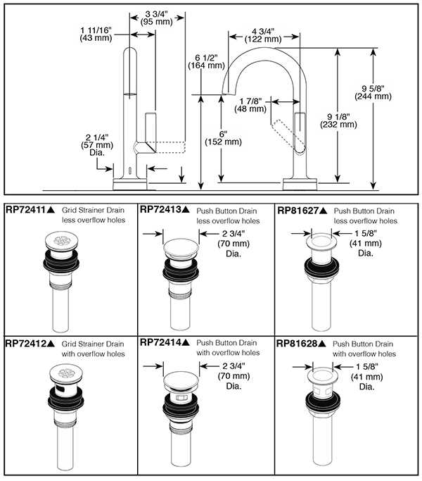 faucet parts diagram