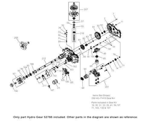 hydro gear zt 3100 parts diagram