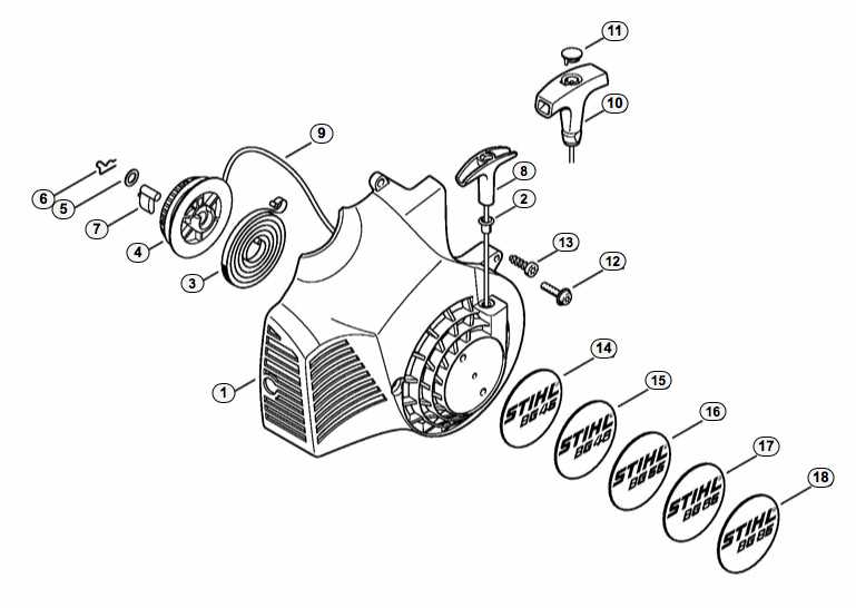 stihl leaf blower parts diagram