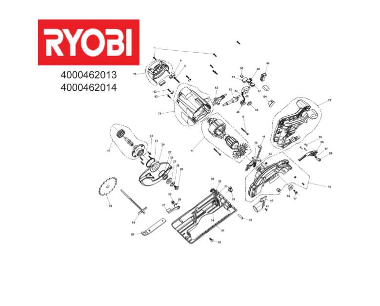 ryobi circular saw parts diagram