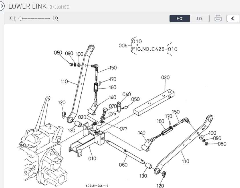 john deere 790 3 point hitch parts diagram