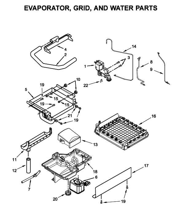 whirlpool ice dispenser parts diagram