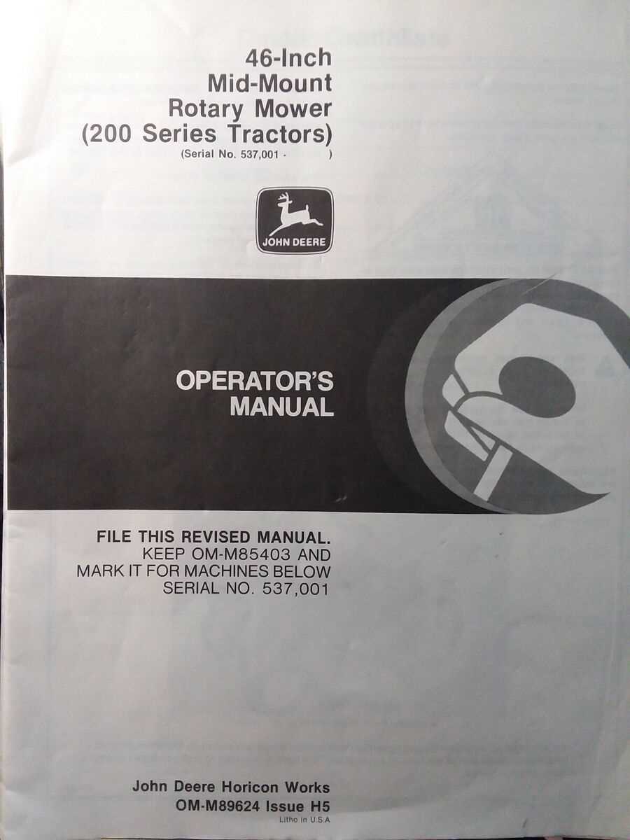 john deere 210 mower deck parts diagram