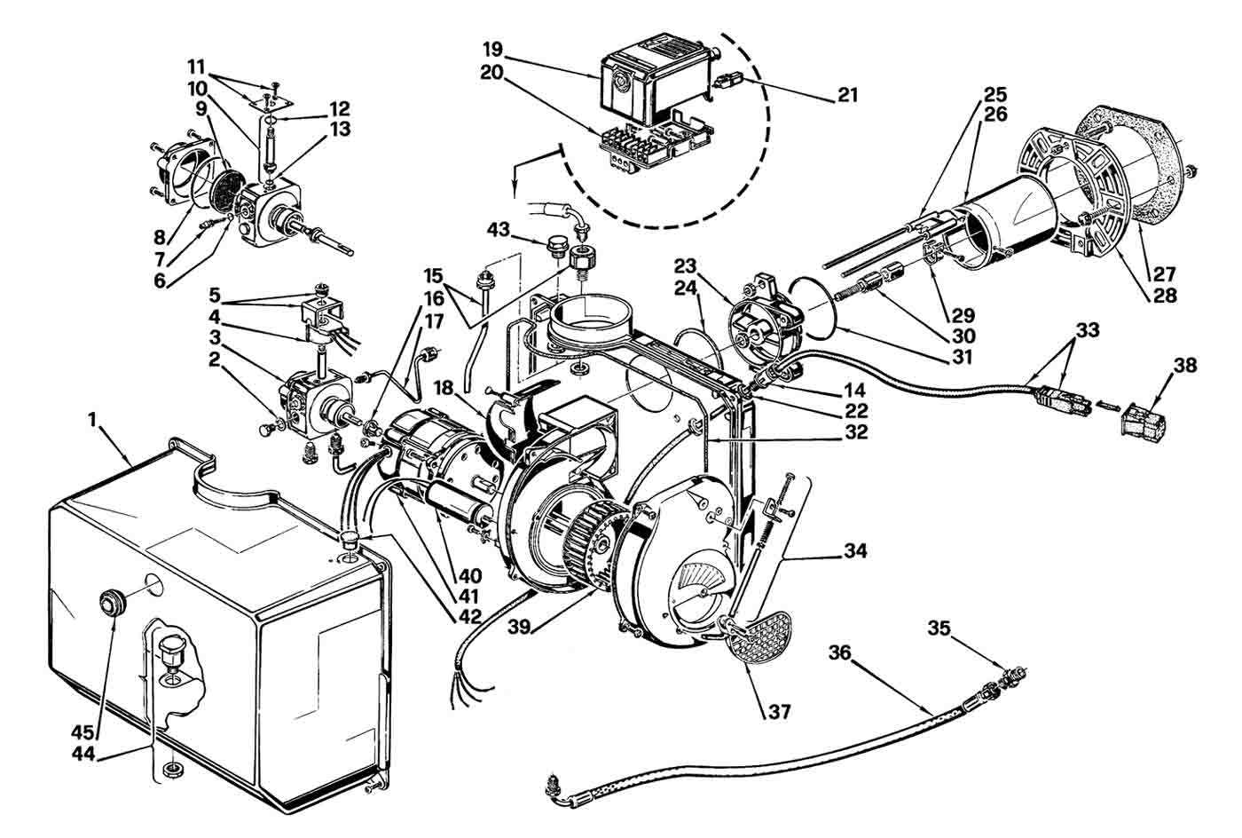 oil furnace parts diagram