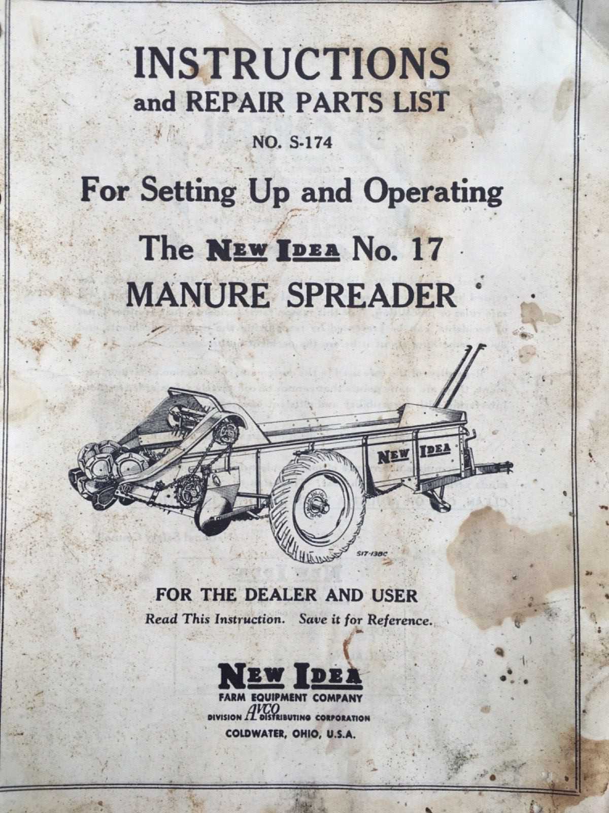 new idea manure spreader parts diagram