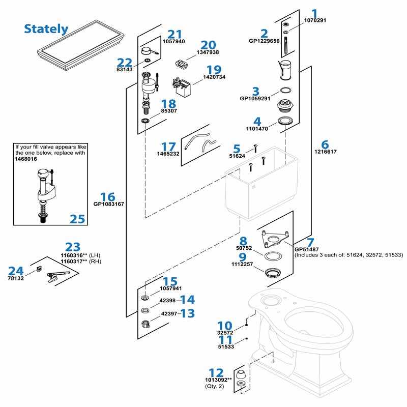 old kohler faucet parts diagram