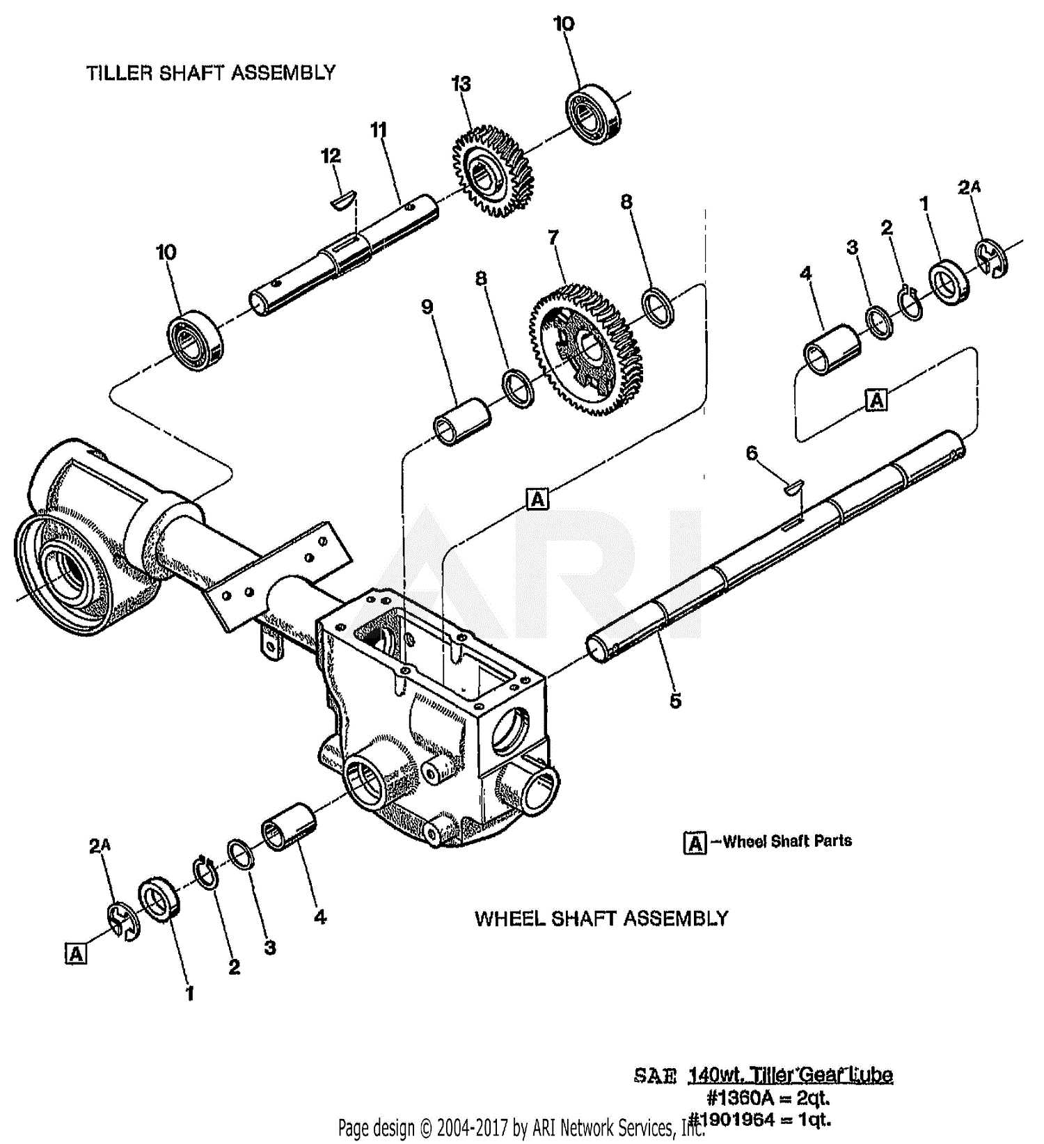 troy bilt horse tiller parts diagram