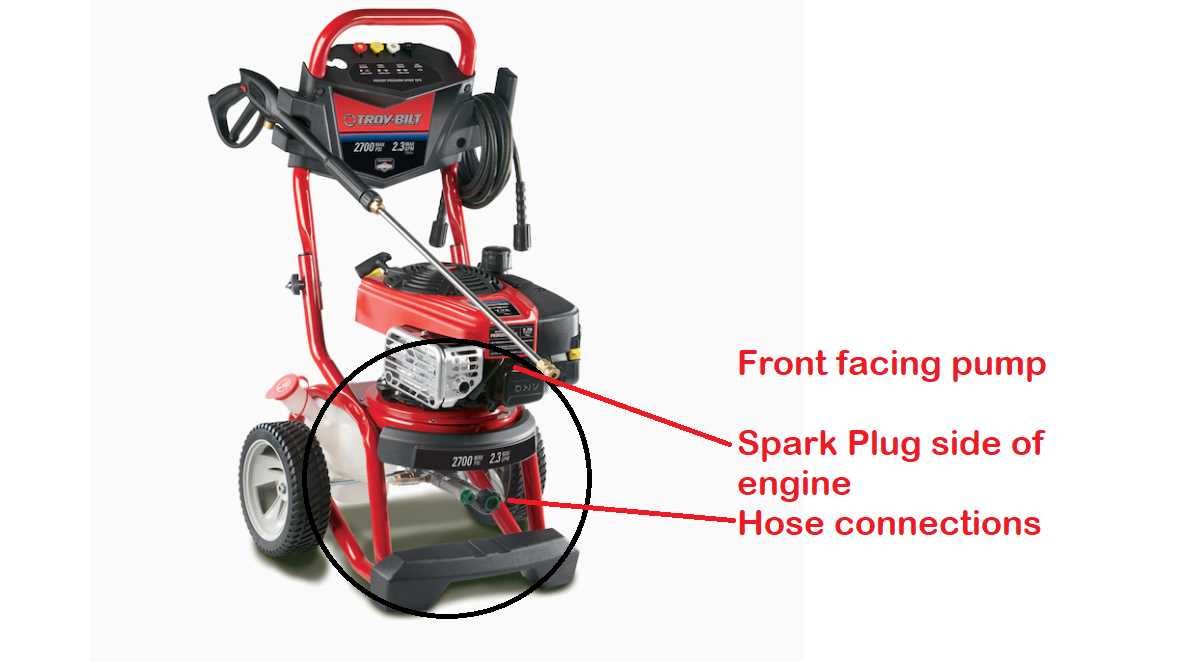 troy bilt 2800 psi pressure washer parts diagram