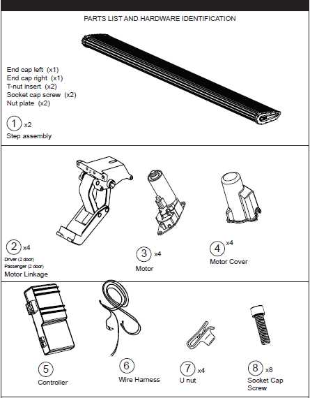 amp research powerstep parts diagram