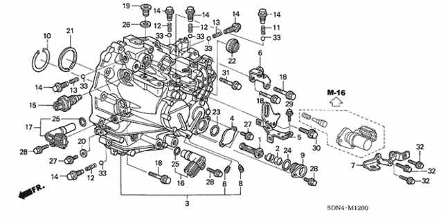 2004 honda accord parts diagram