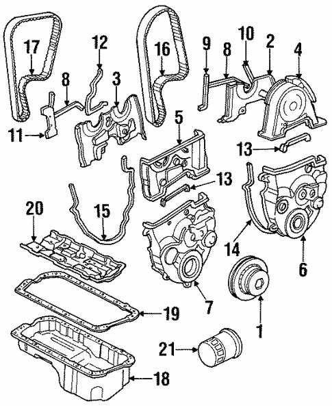 honda civic engine parts diagram