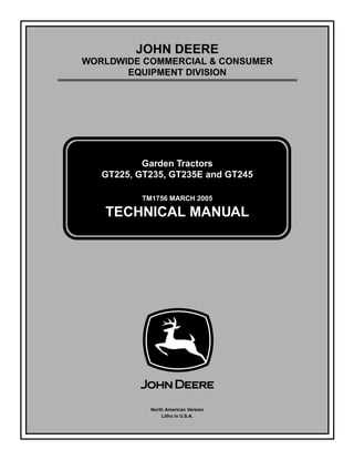 john deere gt235 deck parts diagram