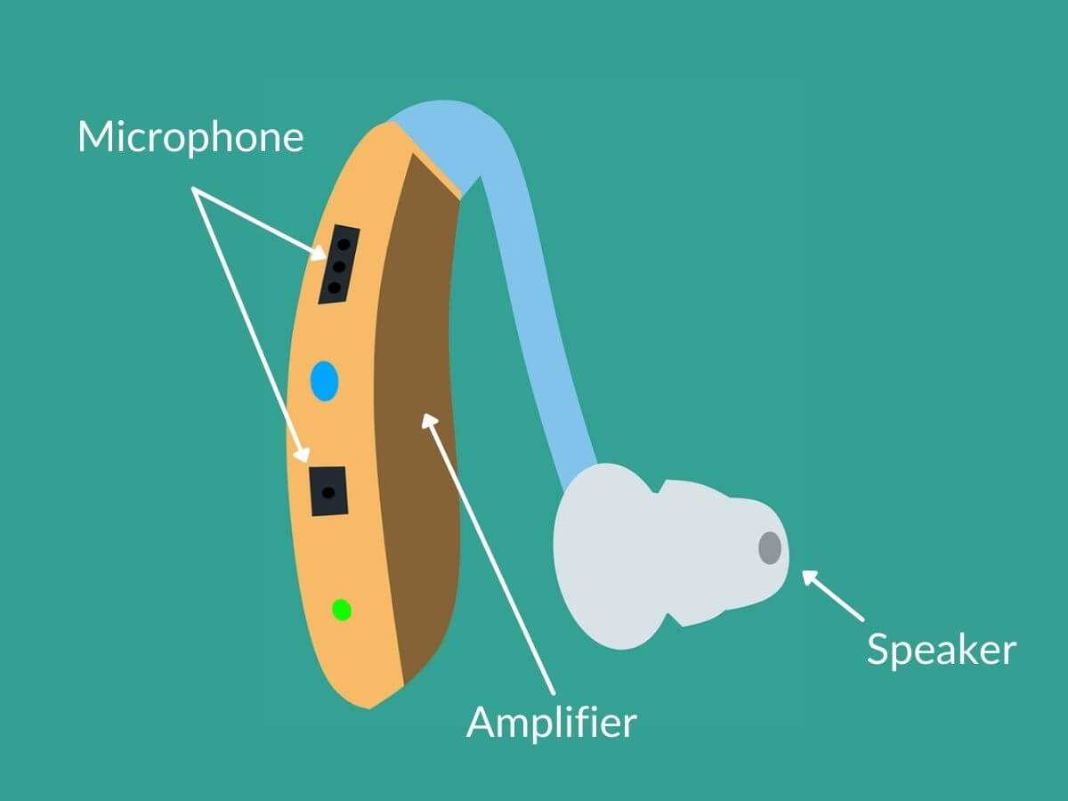 hearing aid parts diagram