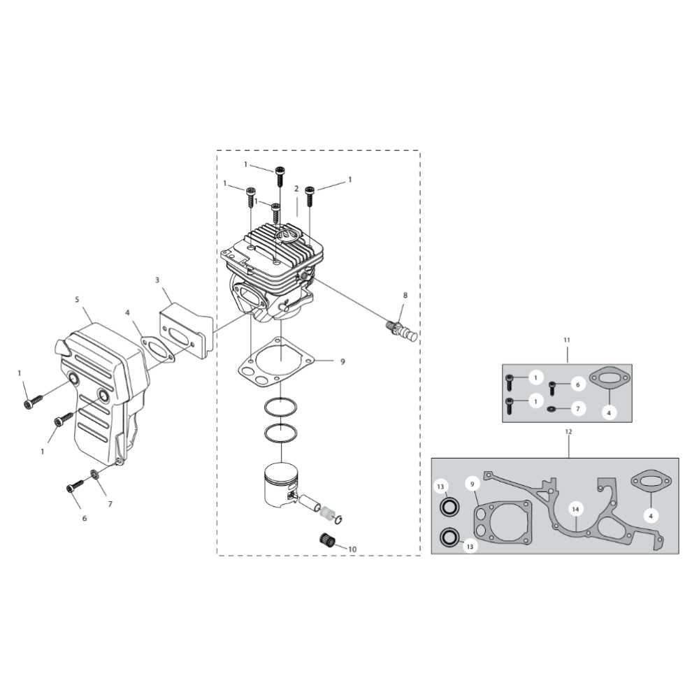 stihl concrete saw parts diagram