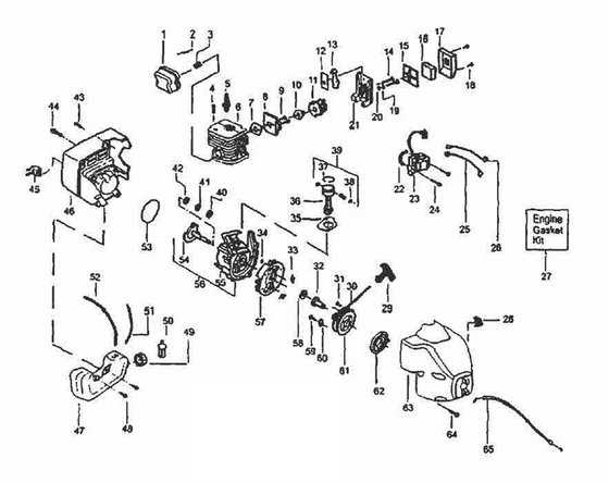 craftsman 25cc weed wacker parts diagram