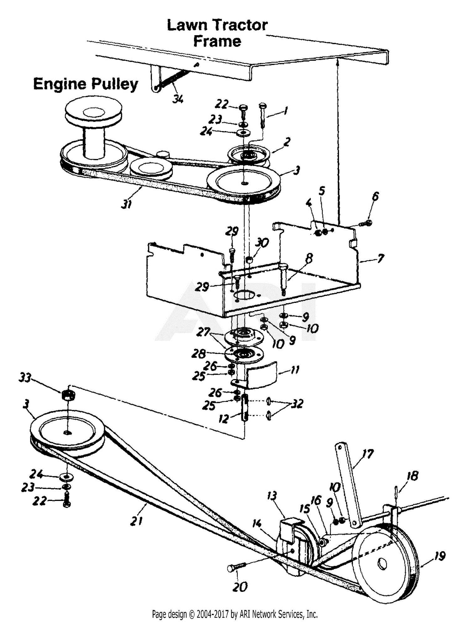 cub cadet tiller parts diagram