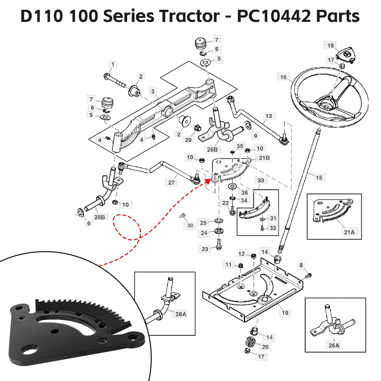 john deere la110 parts diagram