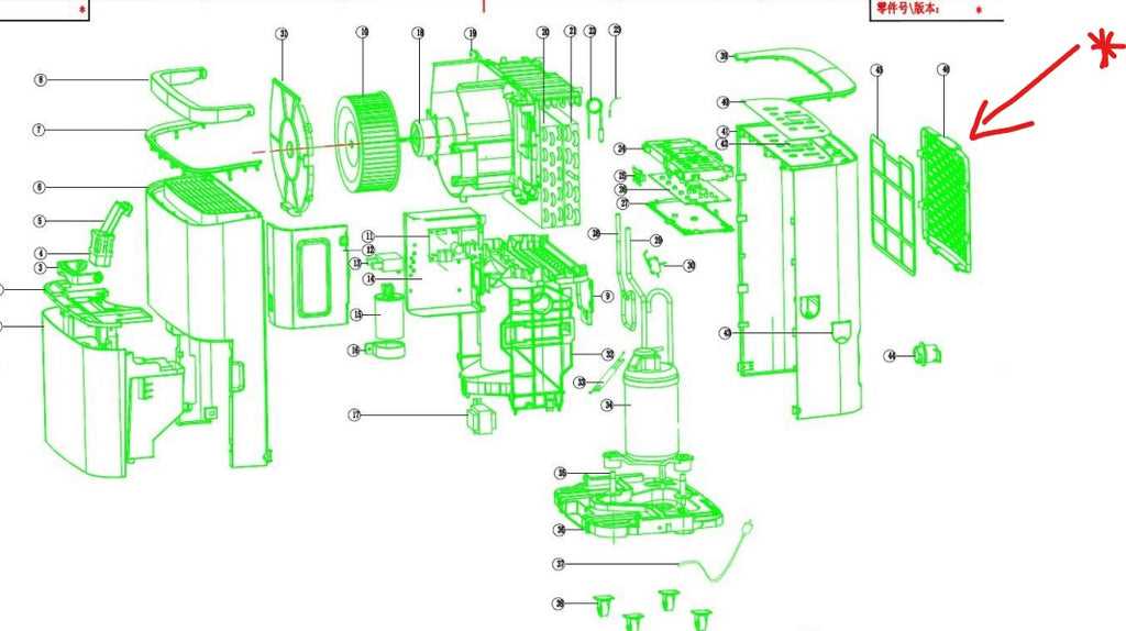 dehumidifier parts diagram