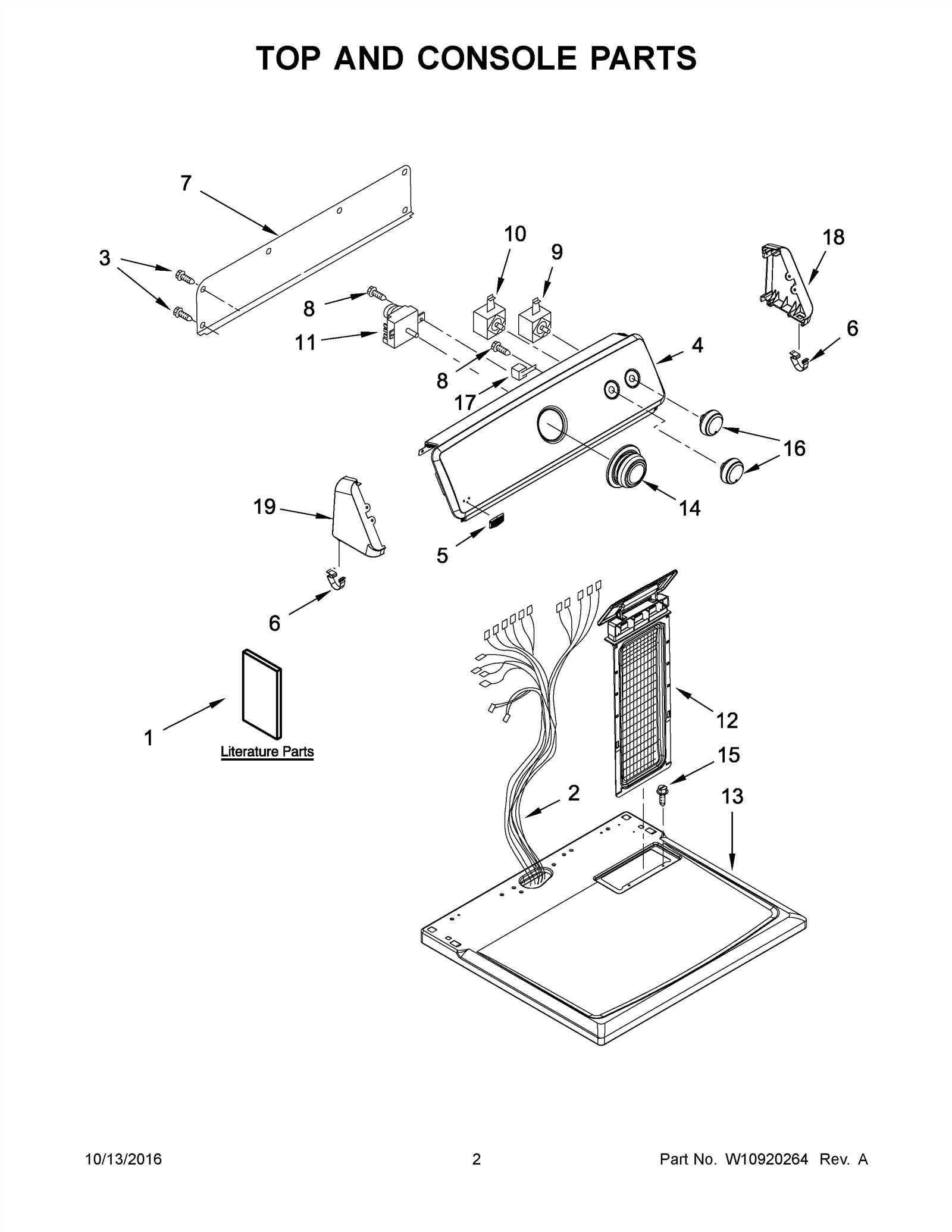 maytag dryer parts diagram