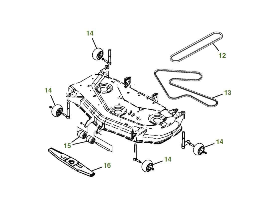 john deere 54d mower deck parts diagram