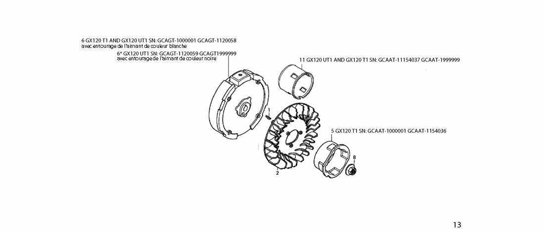 honda gx120 parts diagram