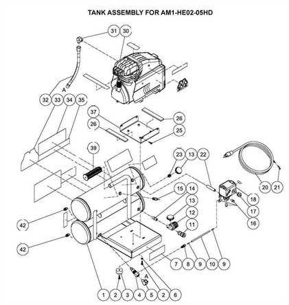 emglo air compressor parts diagram