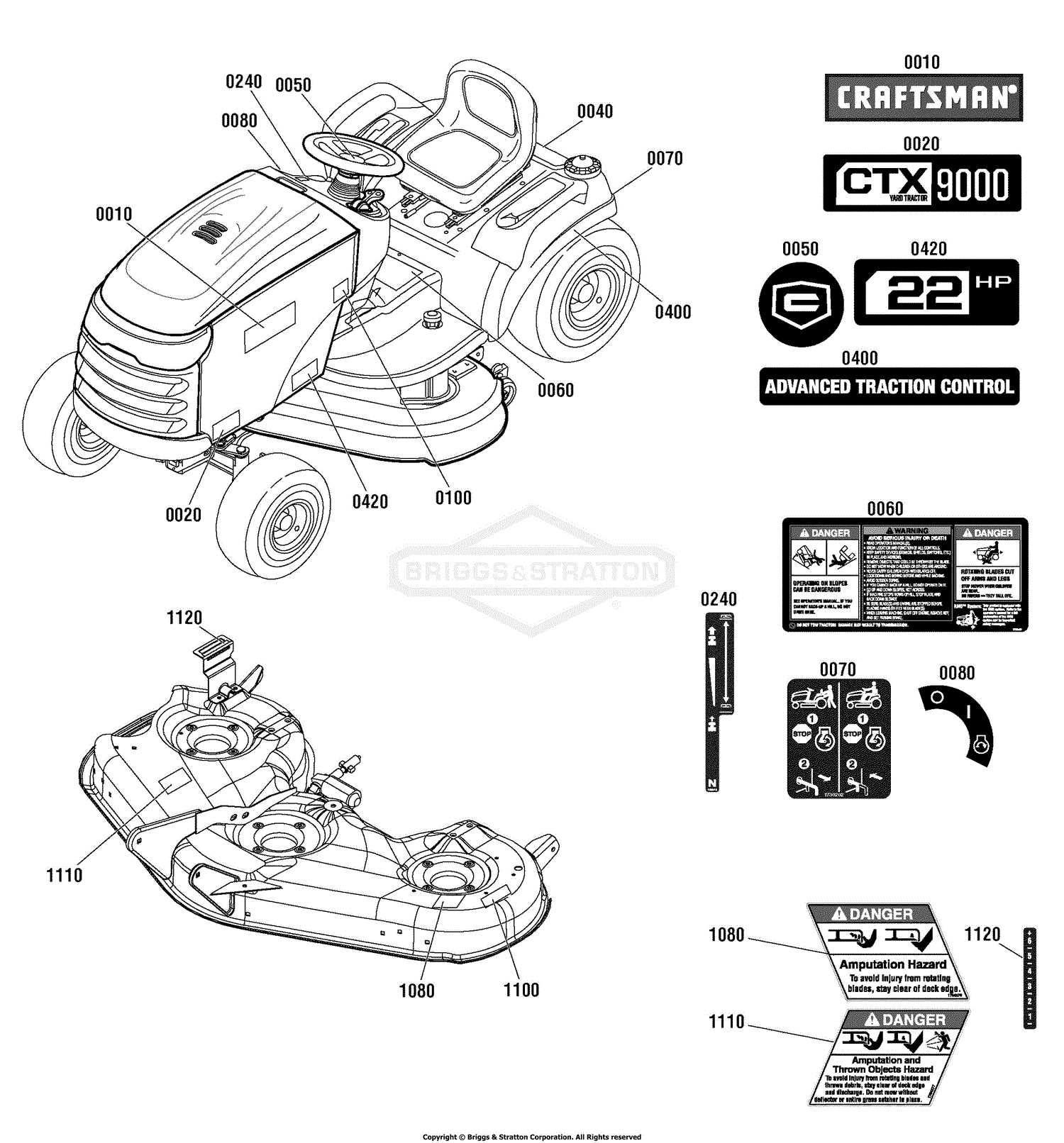 craftsman 46 mower deck parts diagram