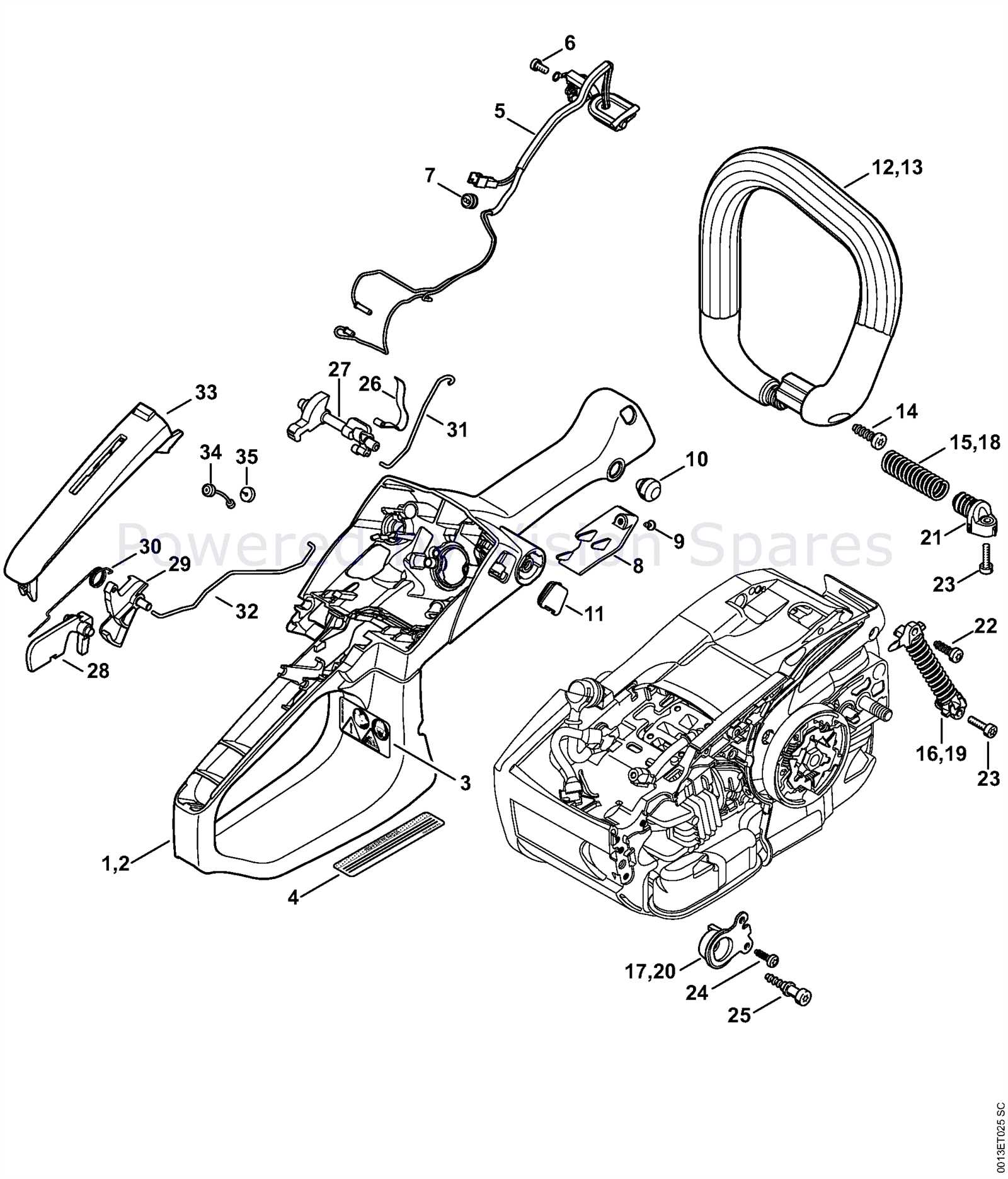 stihl ms 201 tc parts diagram