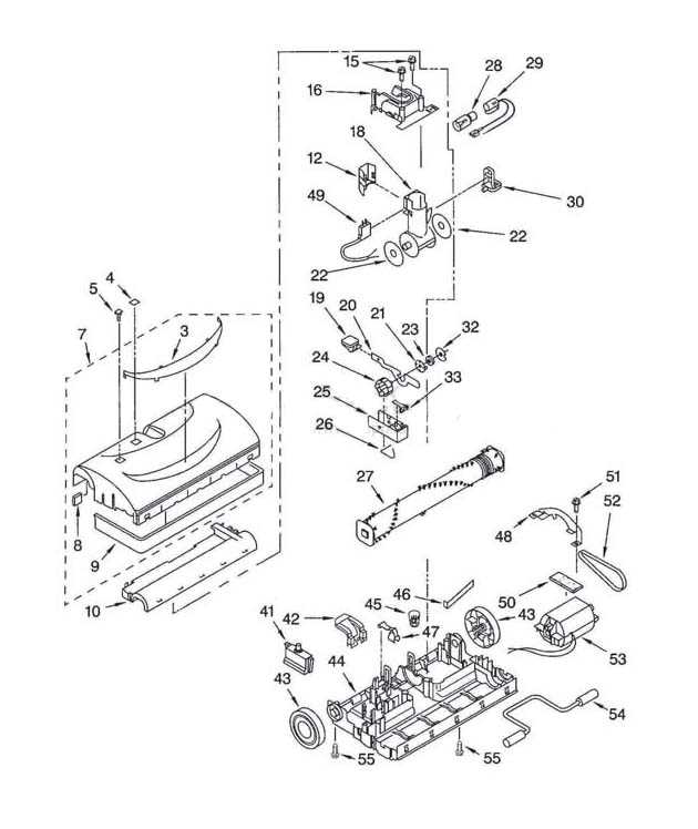 kenmore vacuum parts diagram