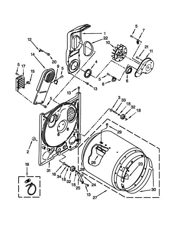 amana dryer parts diagram