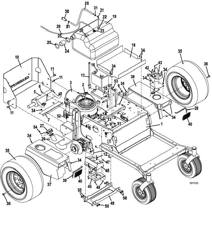 grasshopper mower parts diagram