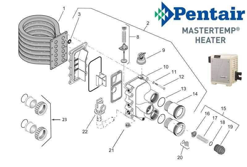 pentair mastertemp 125 parts diagram