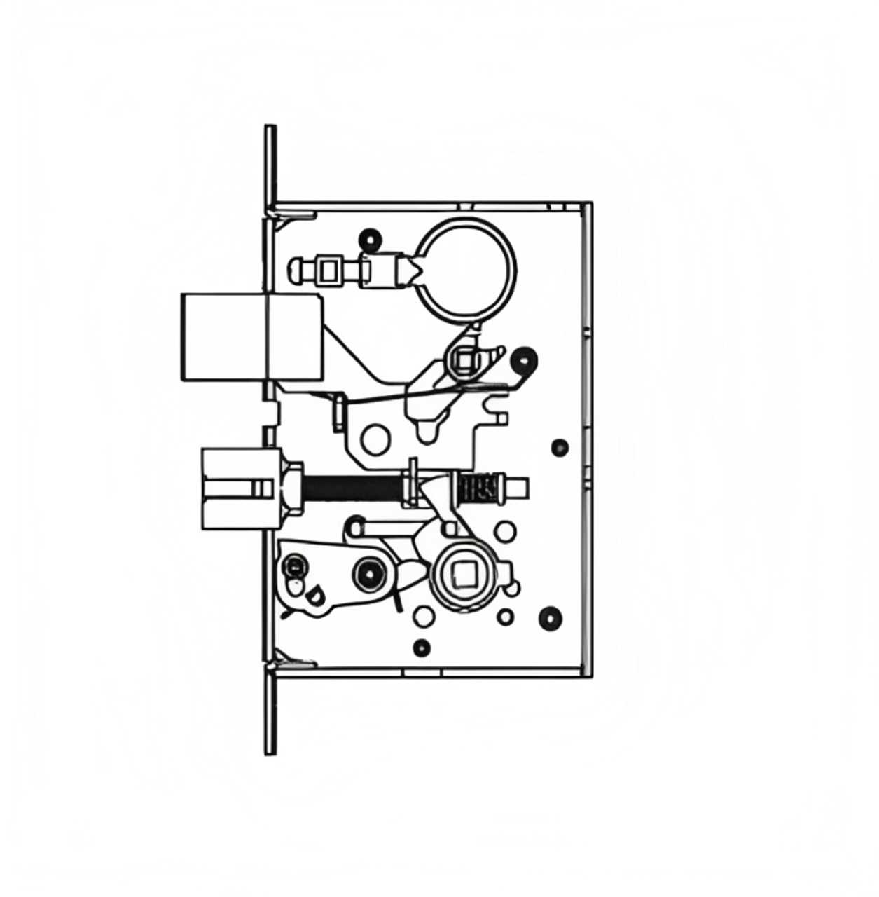 schlage mortise lock parts diagram