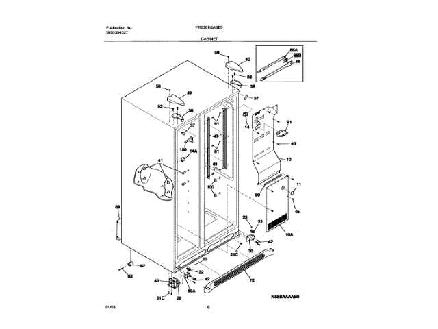 model frigidaire gallery refrigerator parts diagram