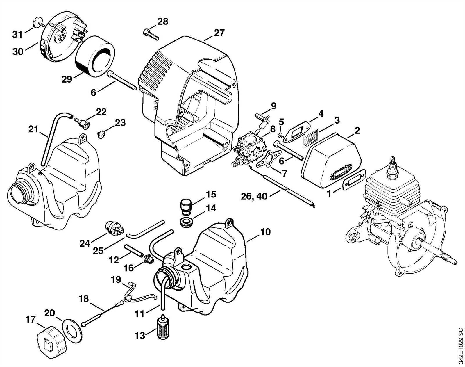 stihl ht 105 parts diagram