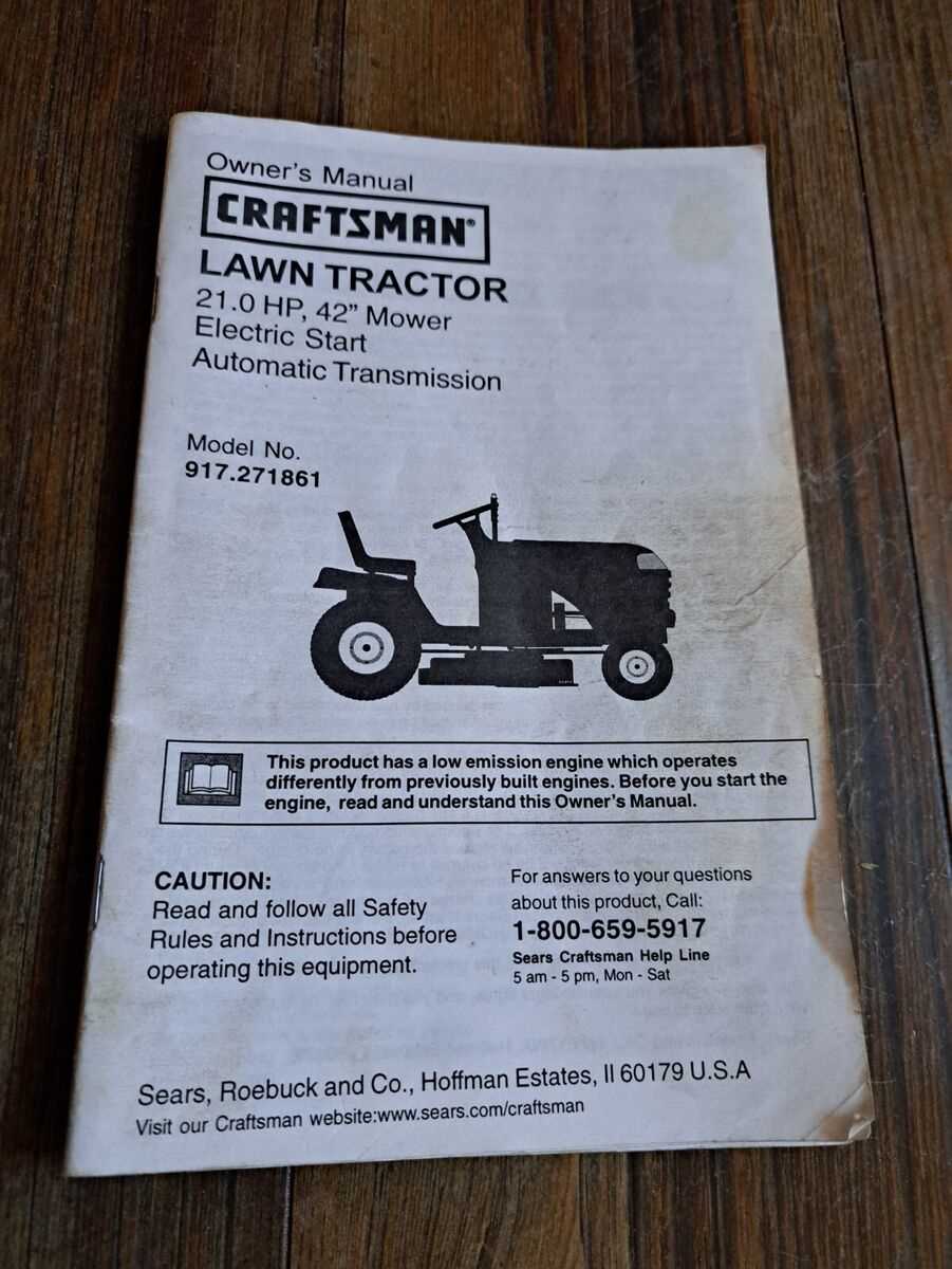 craftsman riding mower model 917 parts diagram