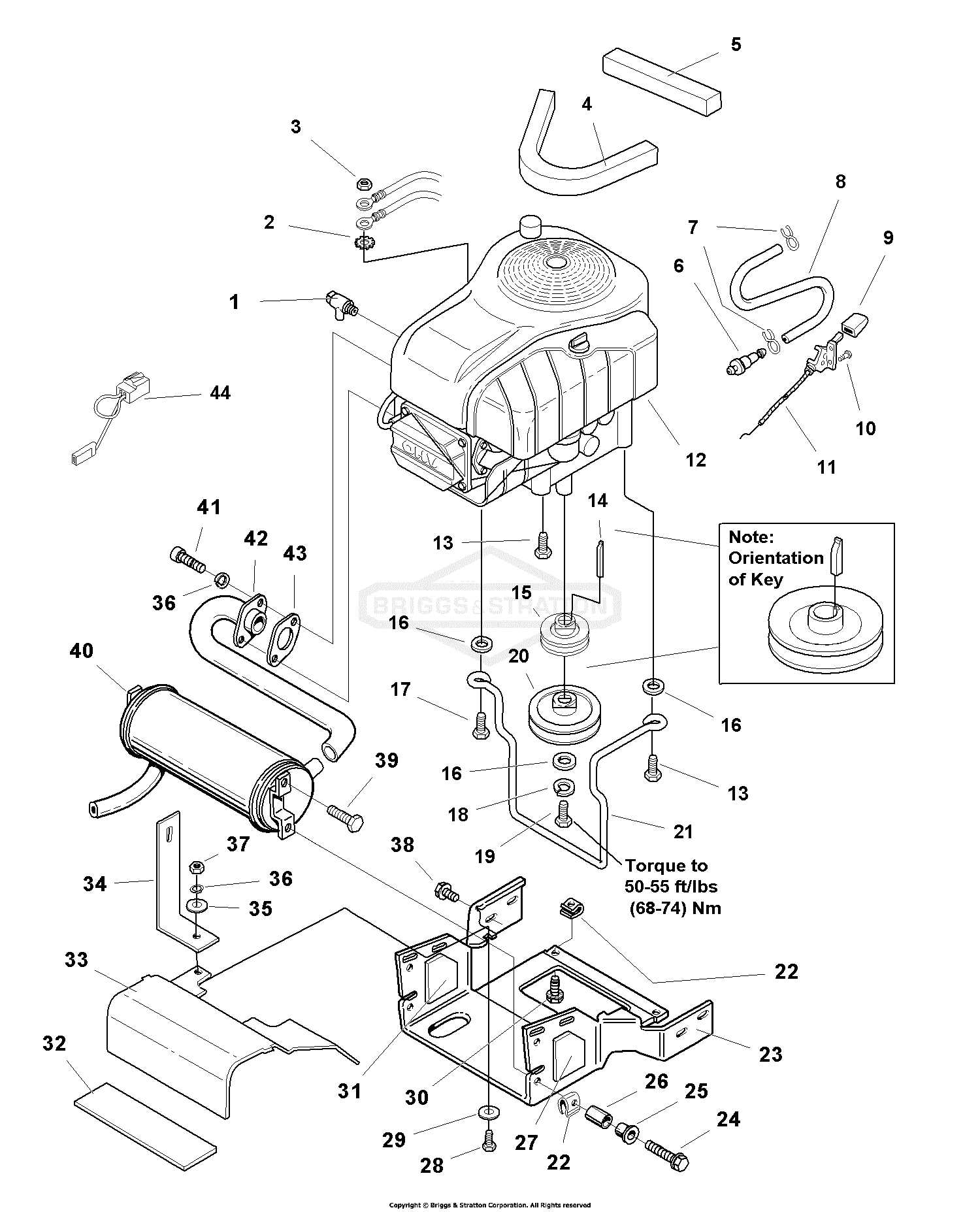 briggs and stratton 500e series parts diagram