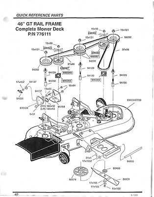 craftsman lt2000 parts diagram