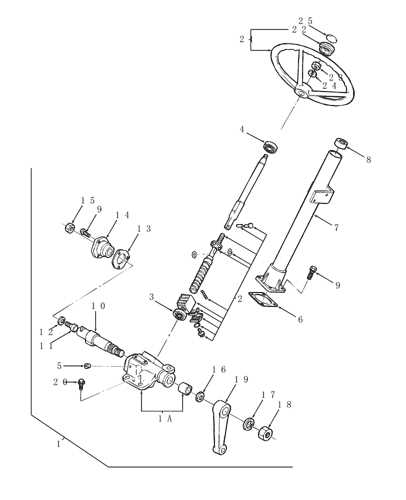 craftsman riding mower steering parts diagram