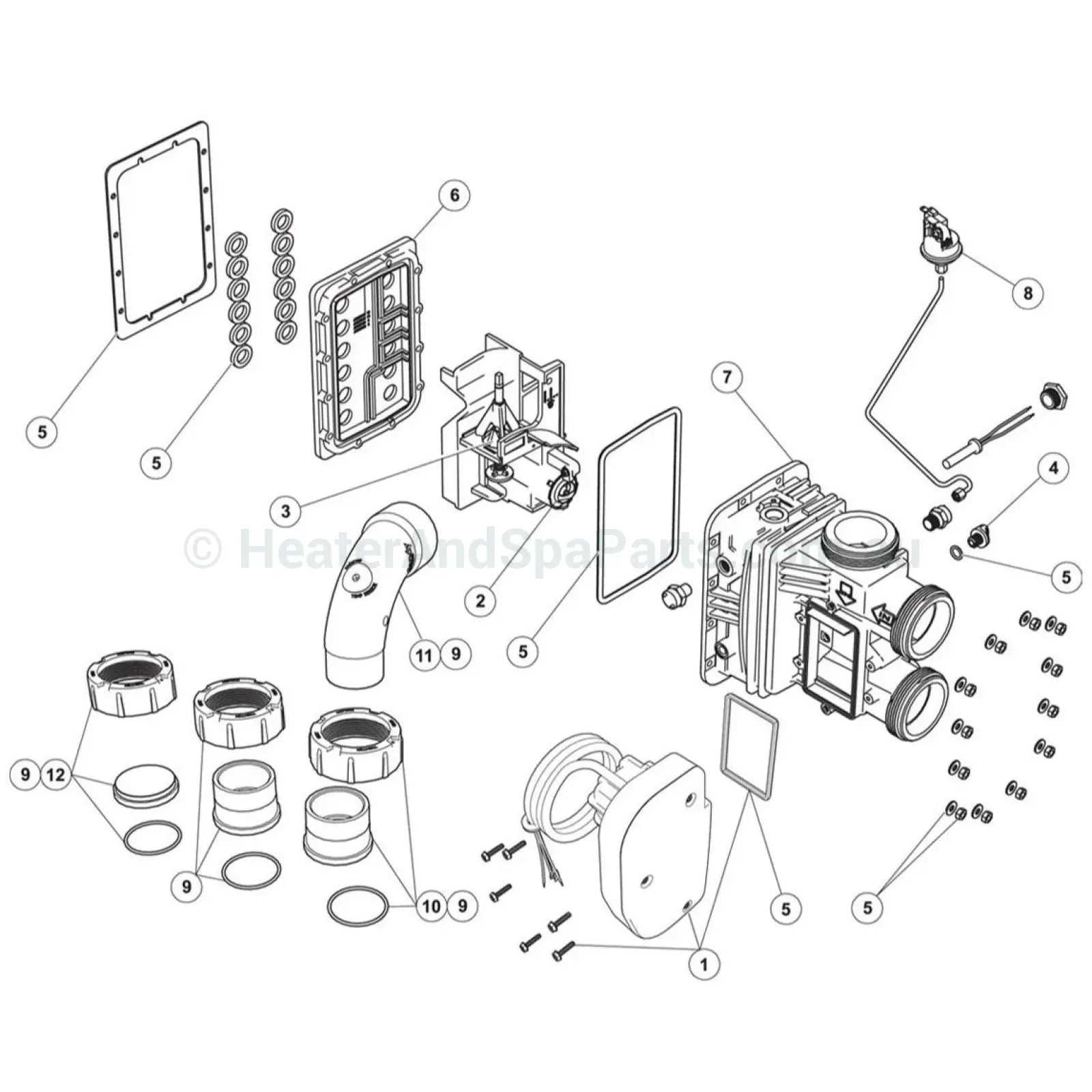 artesian spa parts diagram