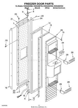 kitchenaid refrigerator parts diagram