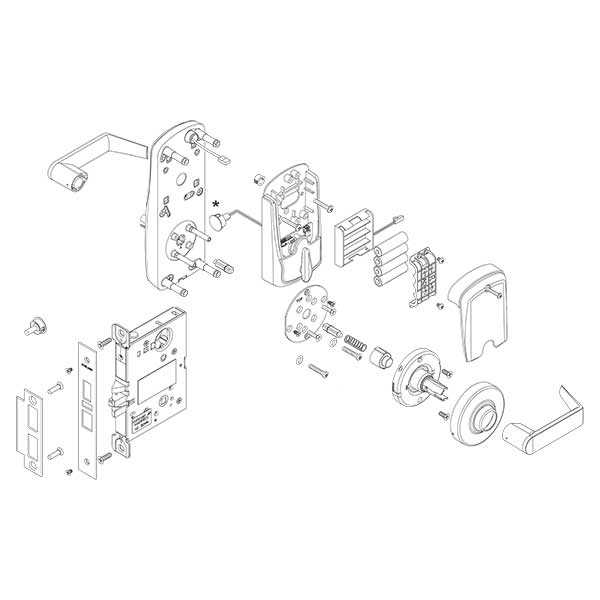 schlage mortise lock parts diagram